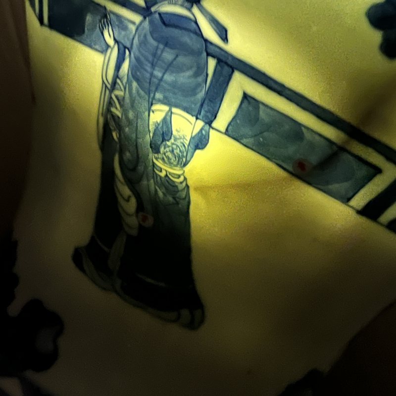 清晚期青花人物故事将军罐 - 图20