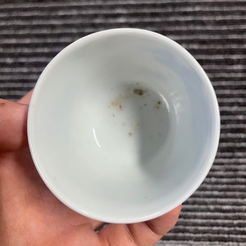 清晚期 青花山水图杯 - 图9
