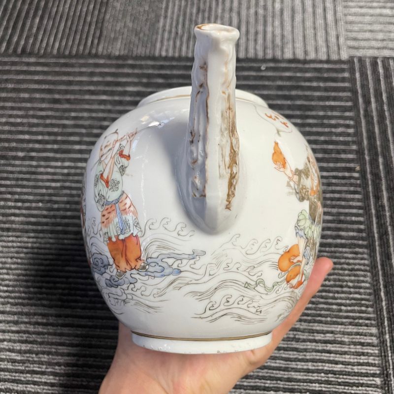 清雍正 粉彩八仙图茶壶 - 图15