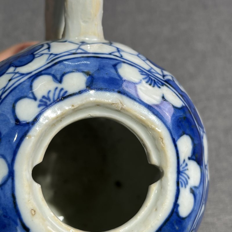 清中期青花冰梅茶壶 - 图14