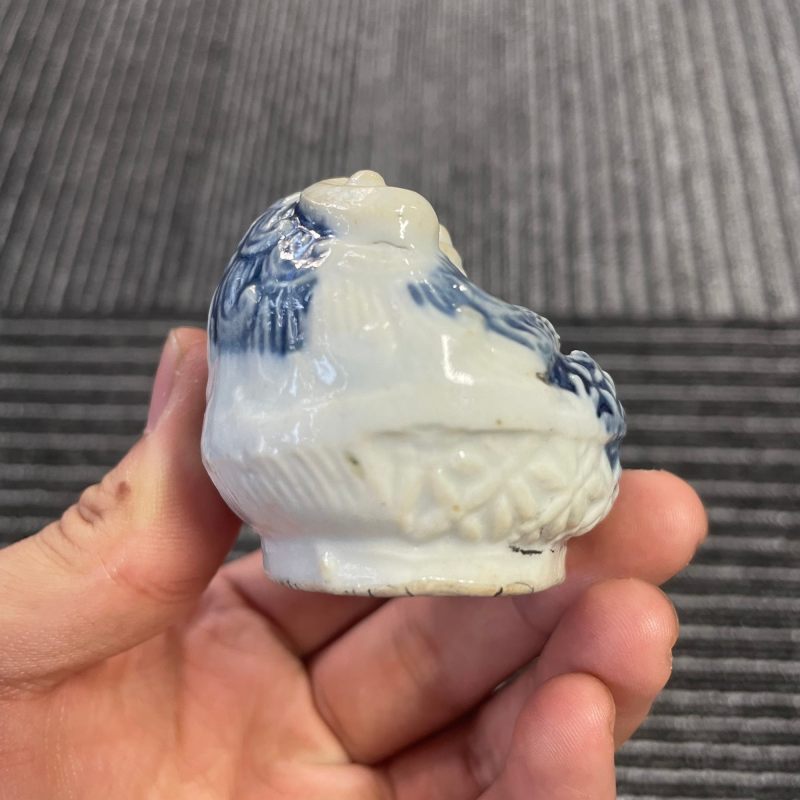 清中期 青花狮子小水盂 - 图10