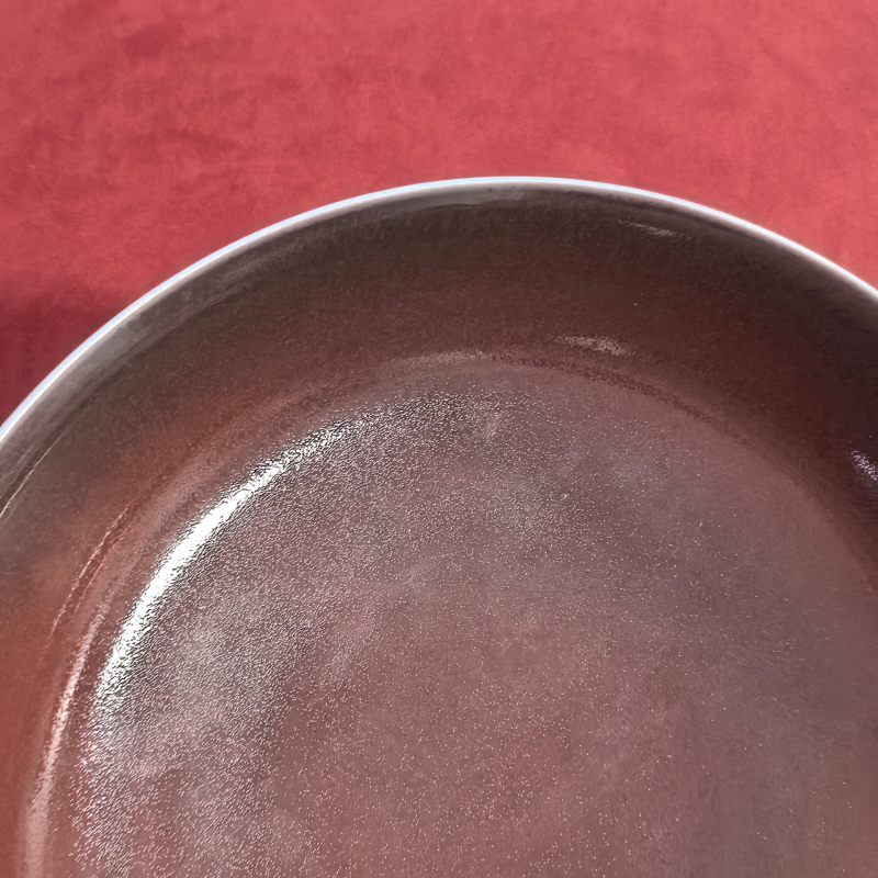 清乾隆 霁红釉盘 - 图6