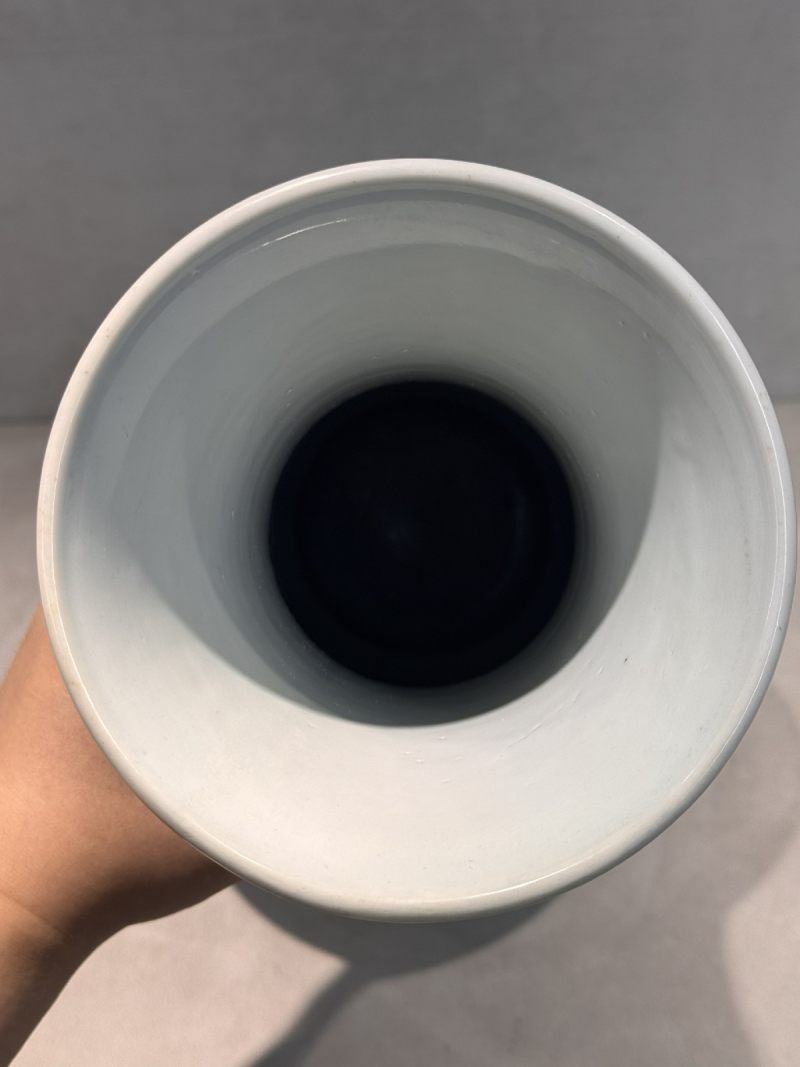 清康熙 矾红描金龙凤呈祥纹琵琶尊 - 图6