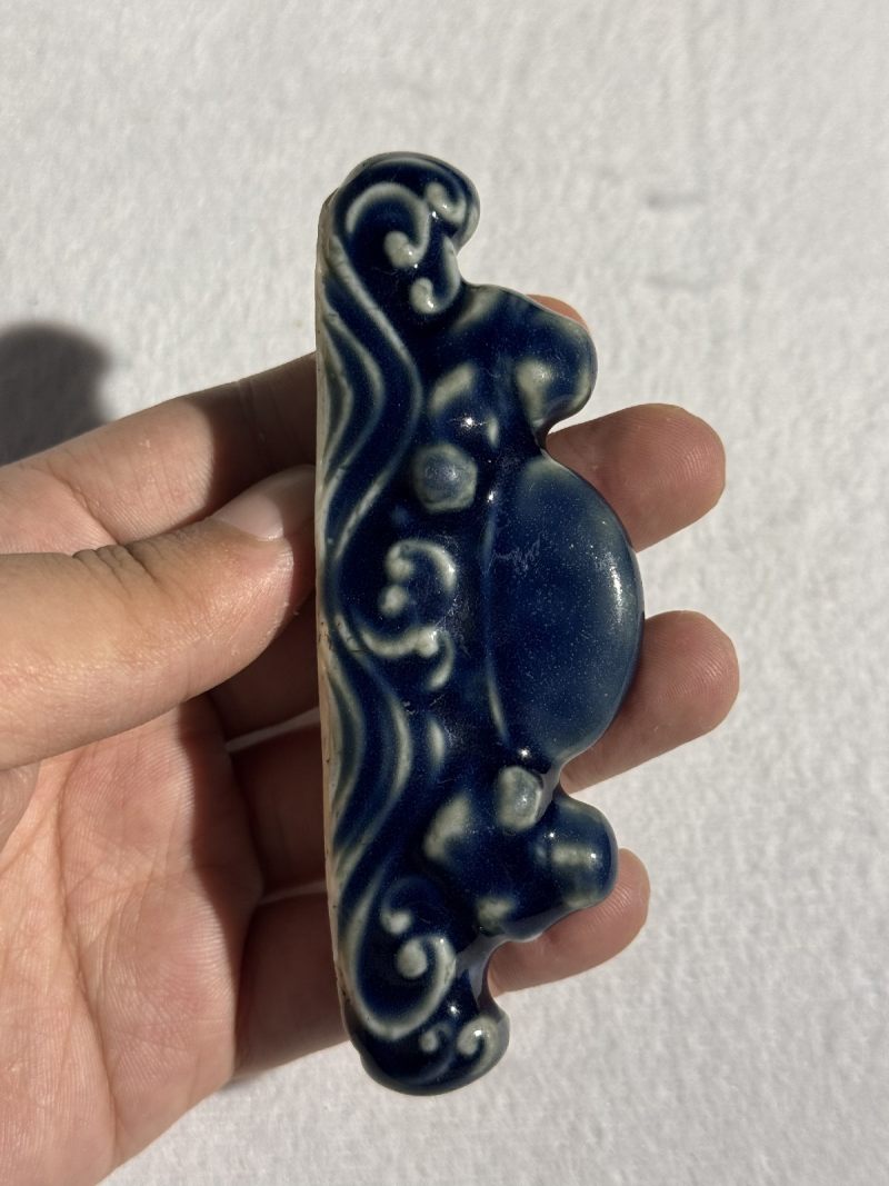 明 蓝釉「海天旭日」笔架山 - 图8