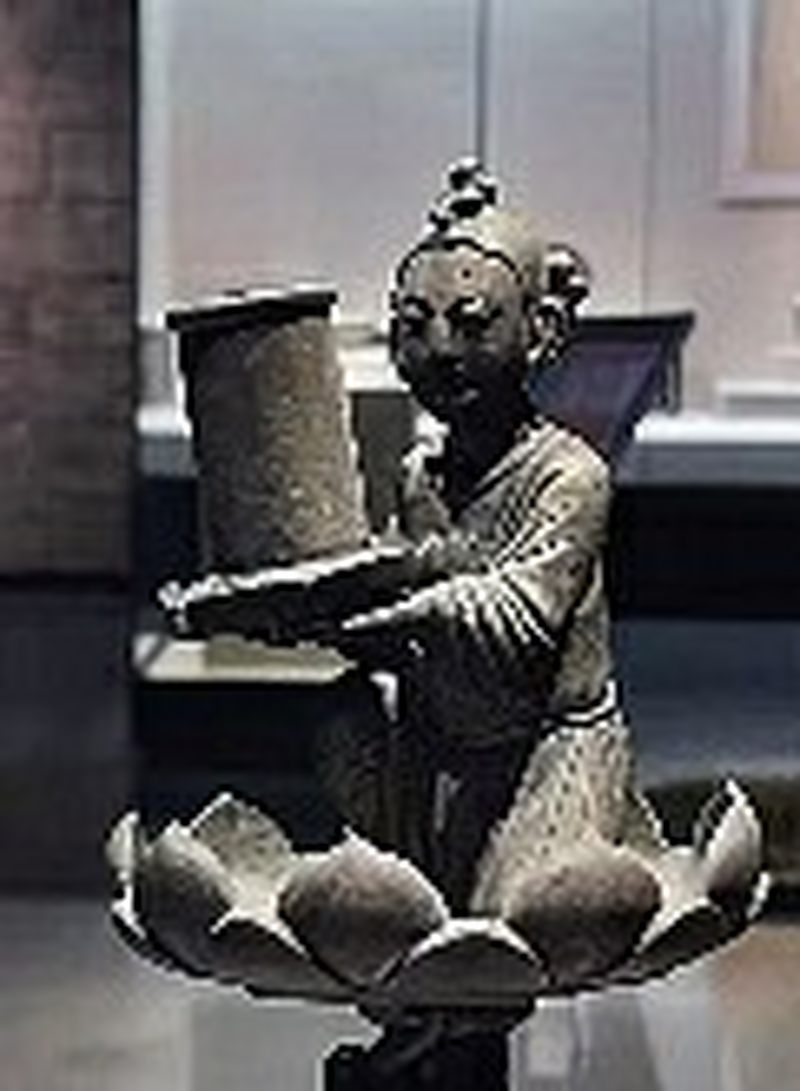 明 铜善财童子像 - 图2