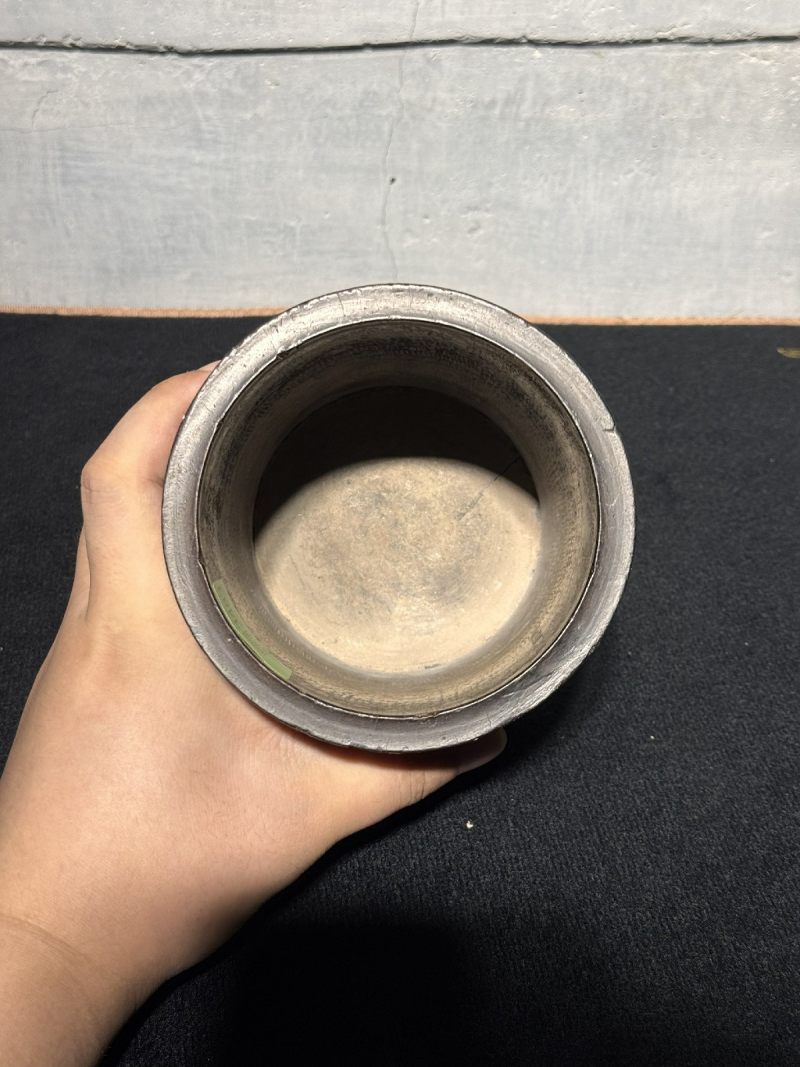 明 黄花梨嵌百宝题诗笔筒 - 图7
