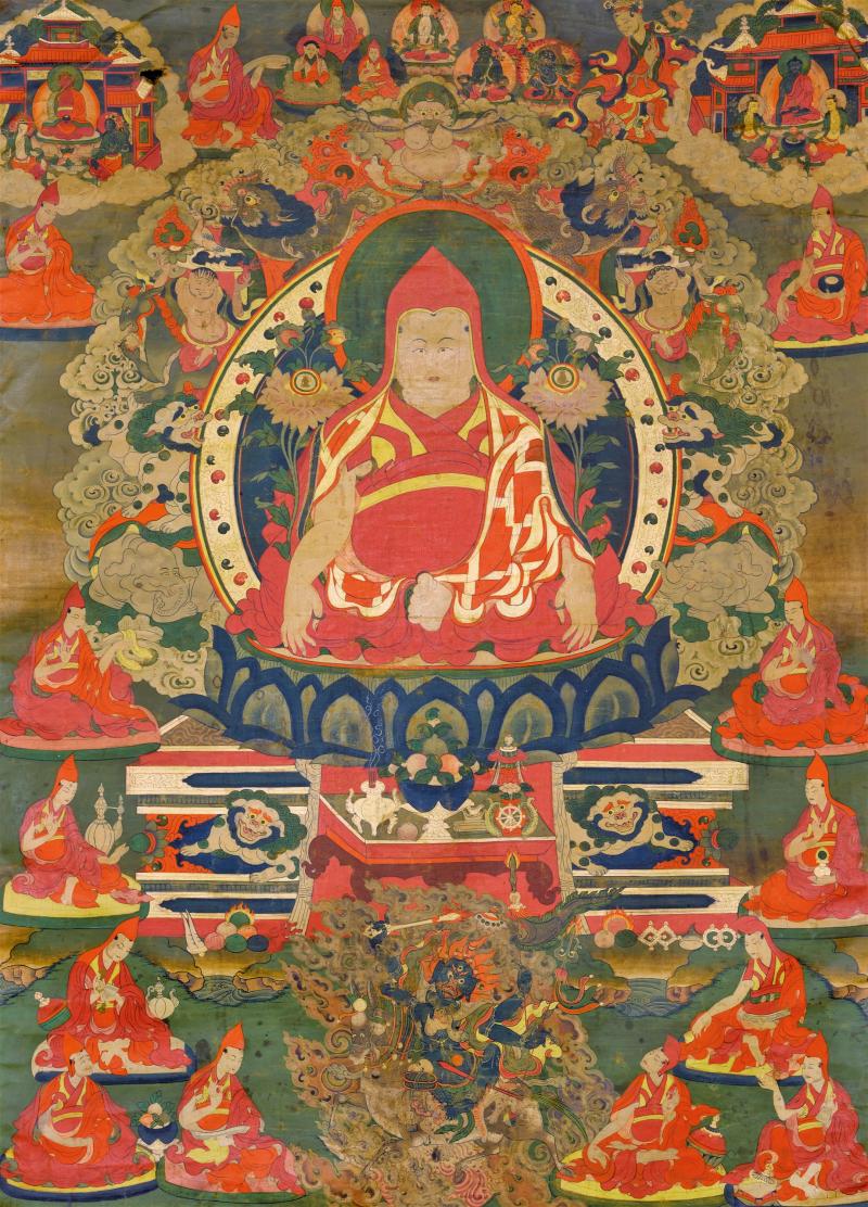 十八世纪 笃布巴·喜饶坚赞唐卡 - 图1