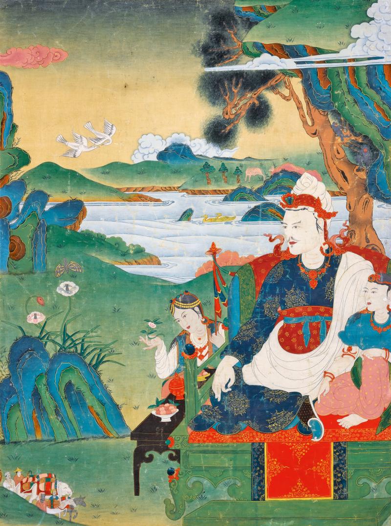 十八世纪 松赞干布唐卡 - 图1