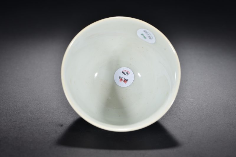 清 斗彩灵仙祝寿杯 - 图5