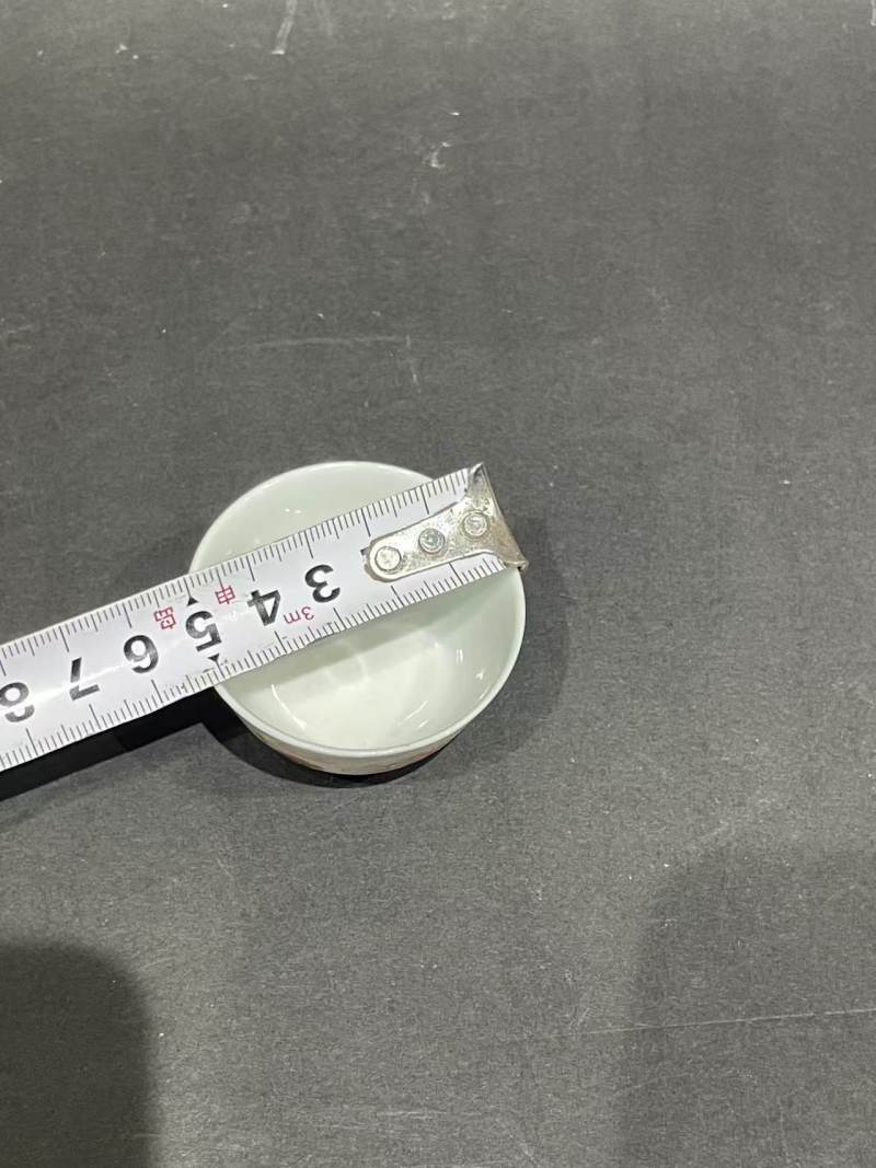 清雍正粉彩花卉纹杯碟一套 - 图14