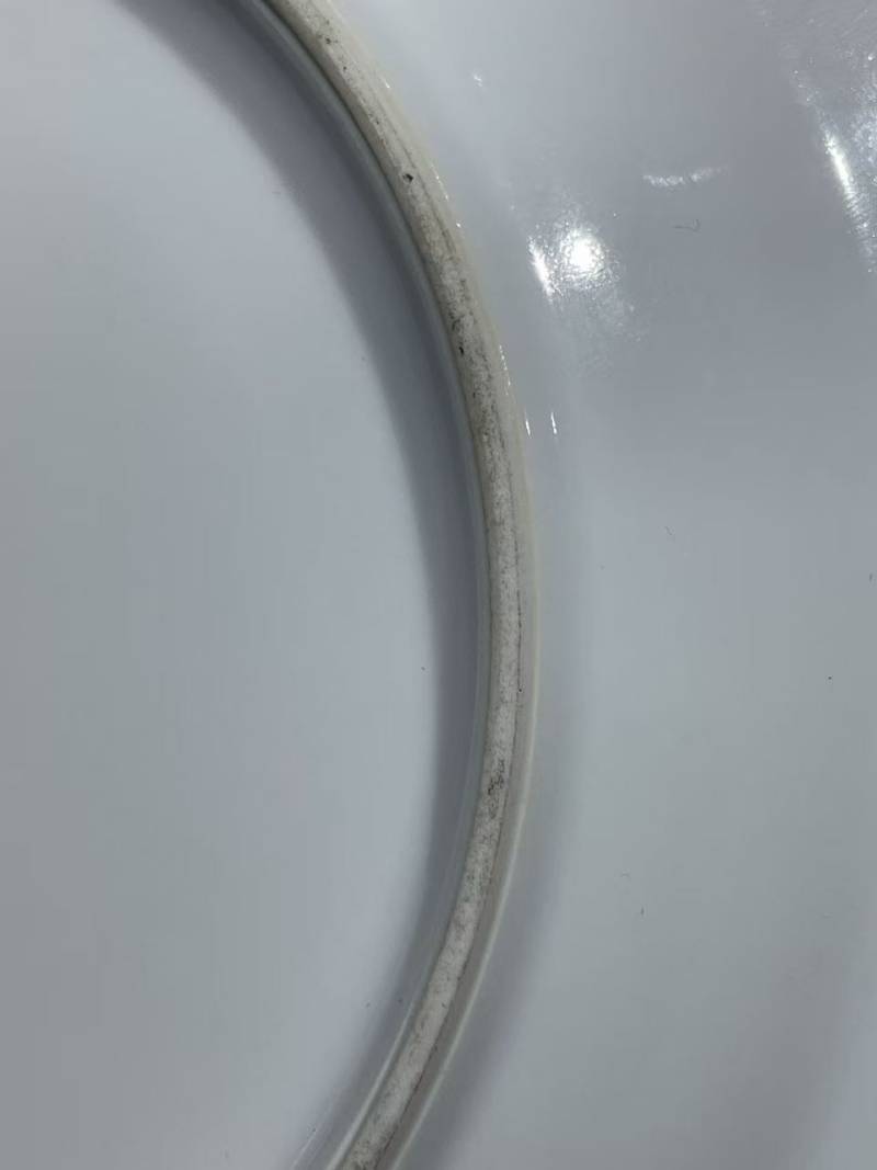 解放初粉彩松鹤盘 - 图7