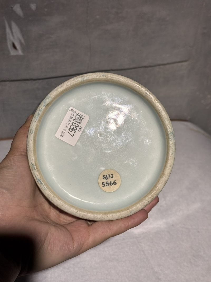 清雍正 青花釉里红凤穿牡丹纹梅瓶 - 图10