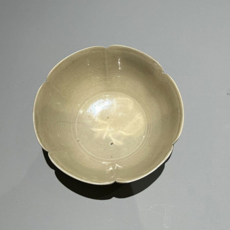 明代 青白釉花口碗 - 图4