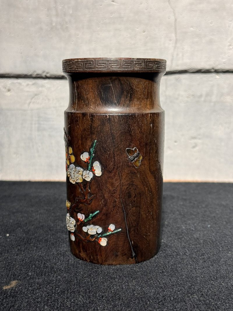 清 黄花梨嵌百宝香筒 - 图6