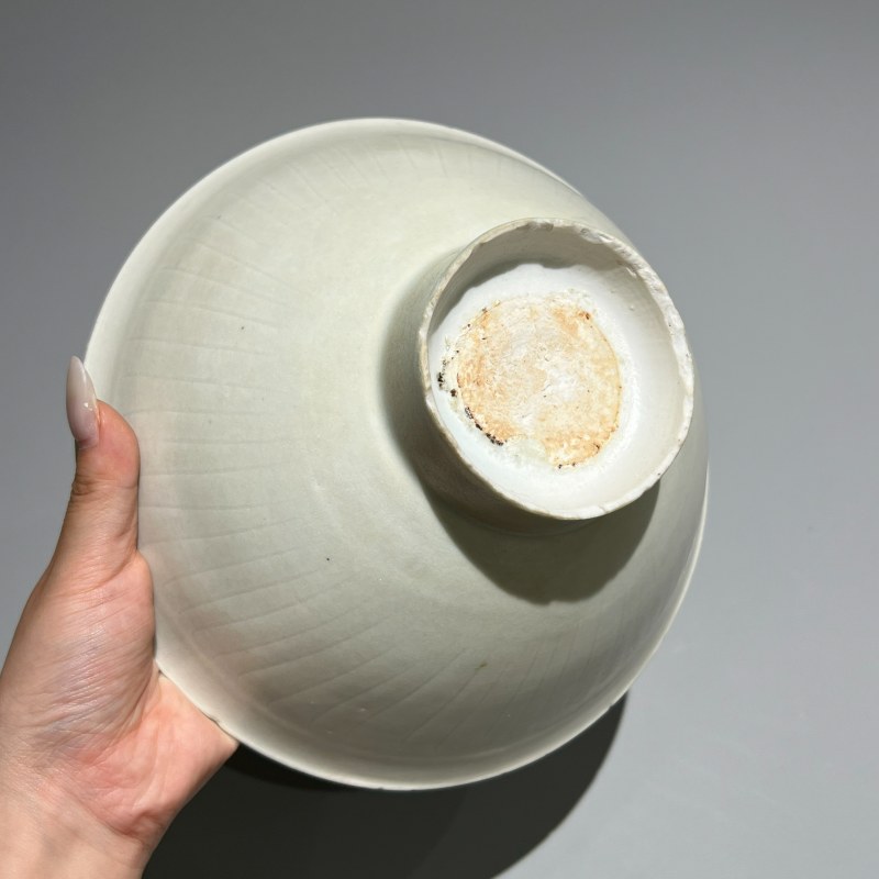明代 湖田窑青白釉刻花大碗 - 图8