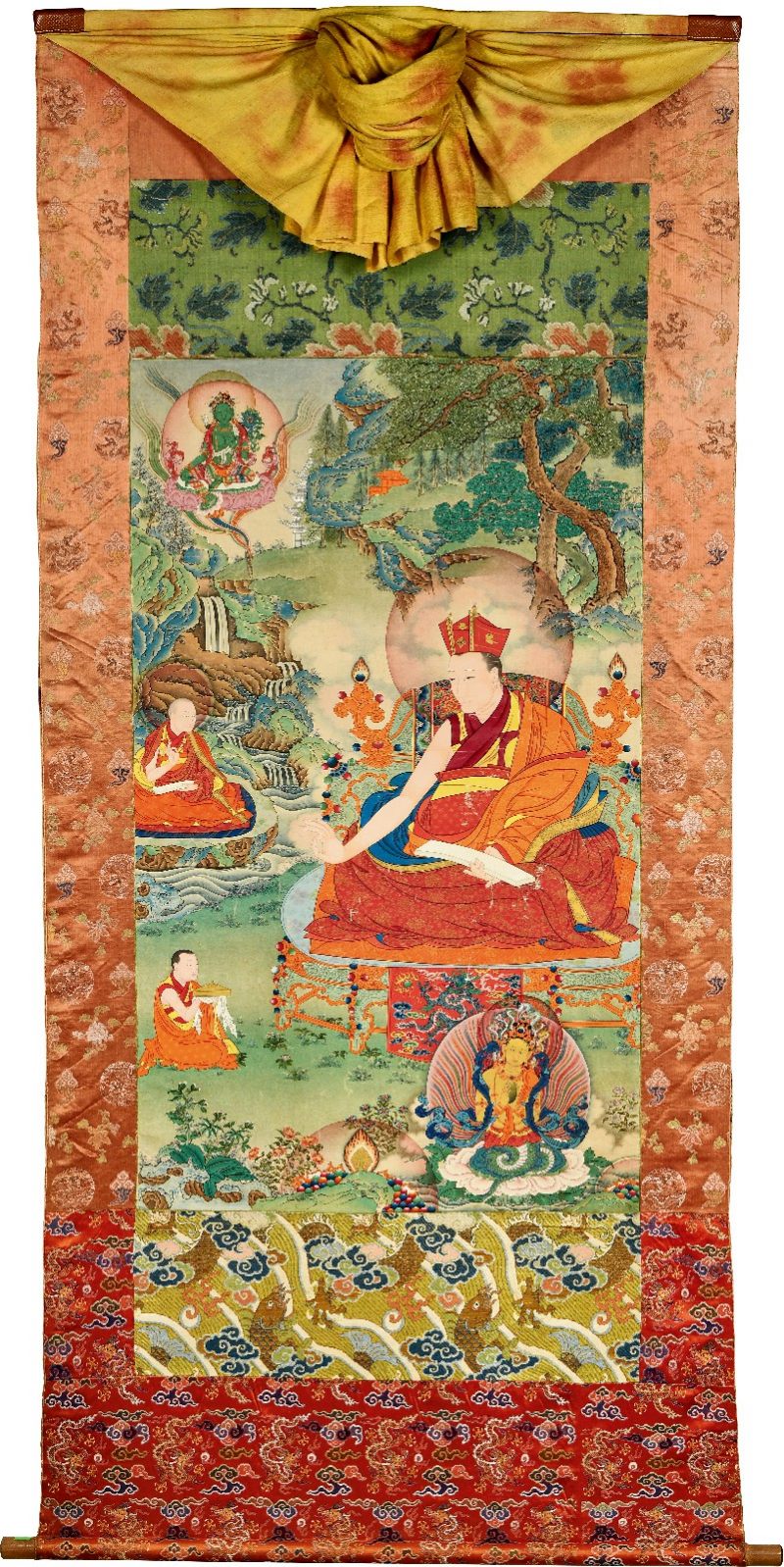 17世纪 红帽法王夏马巴二世唐卡 - 图1