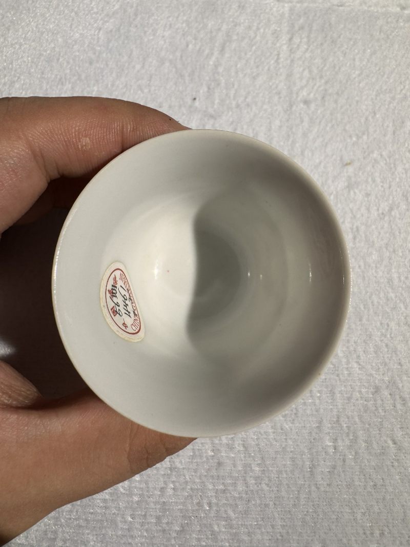 清宣统 粉彩折枝桂花杯 （一对） - 图9