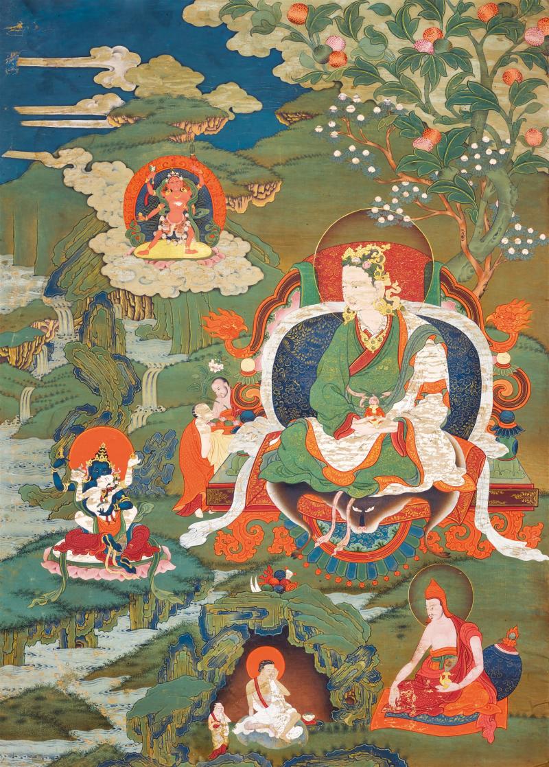 十八世纪 赤祖德赞唐卡 - 图1