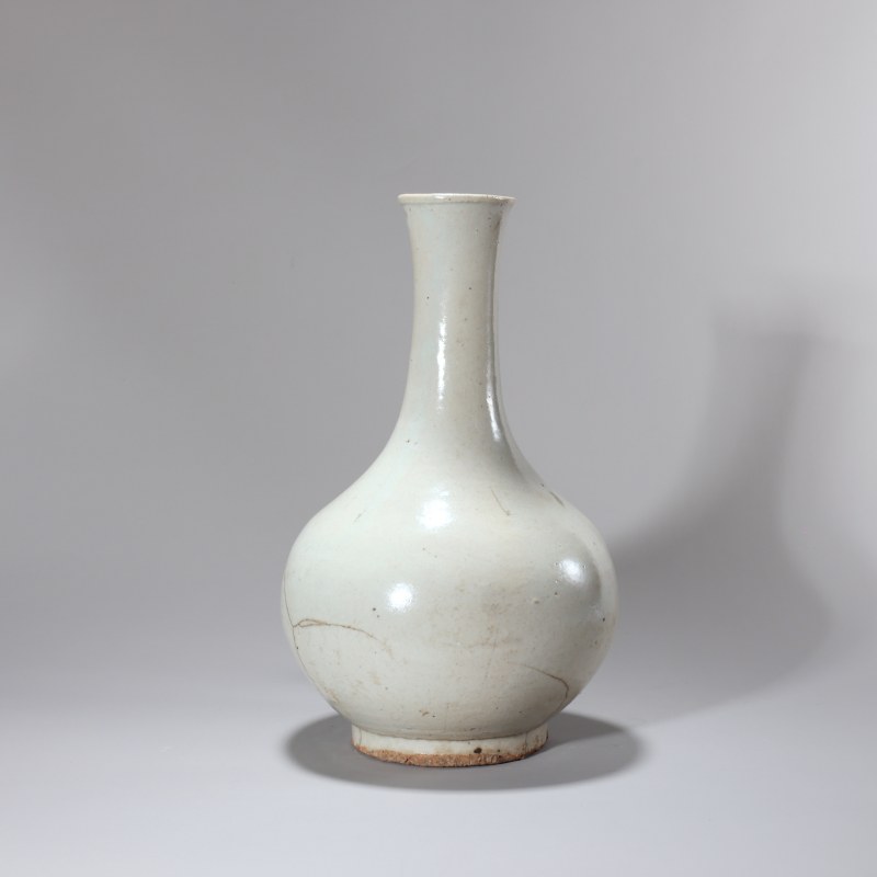 明代 李朝白釉玉壶春 - 图1