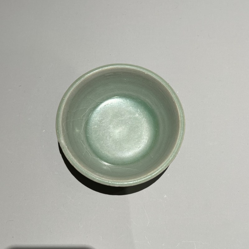 明代 龙泉窑青釉直边洗 - 图4