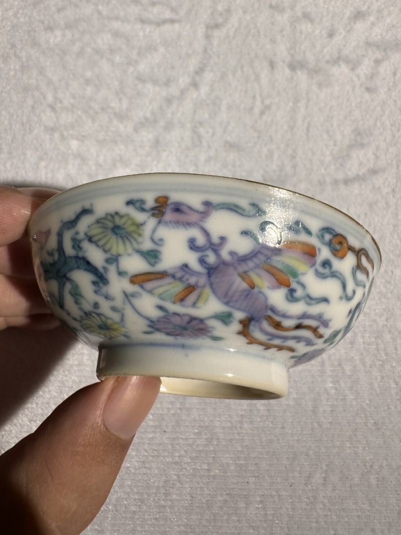 清雍正 斗彩龙凤纹小碟六只 （一组） - 图11