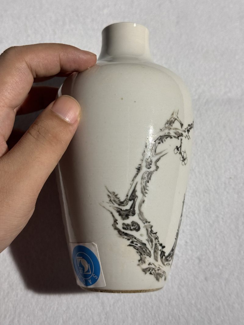 清乾隆 唐英墨彩诗文莱菔尊 - 图6