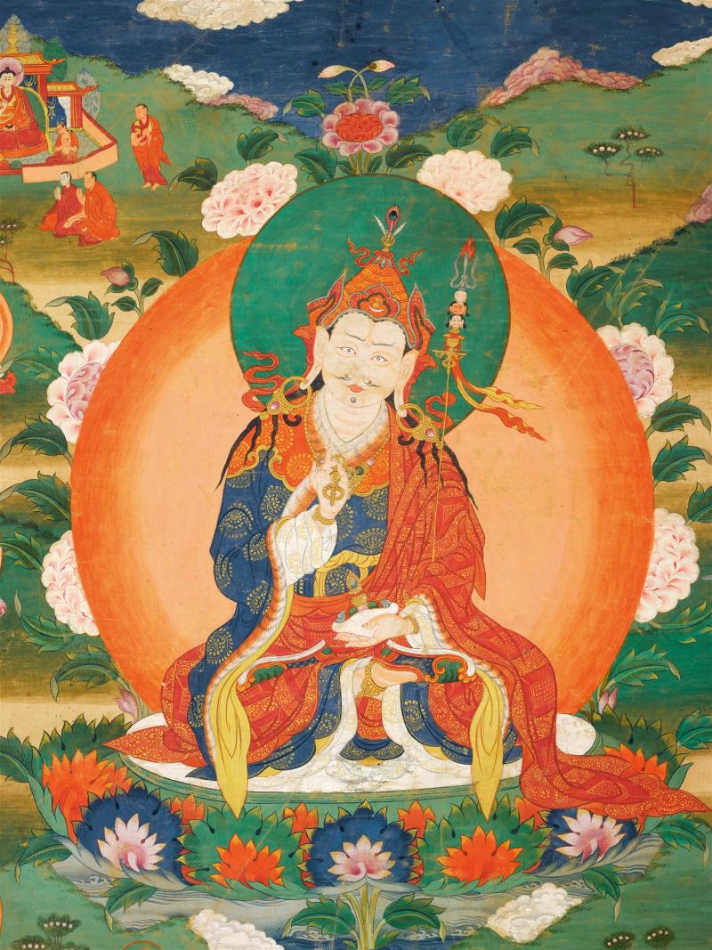 十八世纪 莲师传记唐卡 - 图2