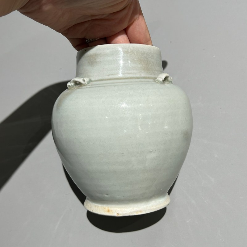 明代 青白釉四系罐 - 图9