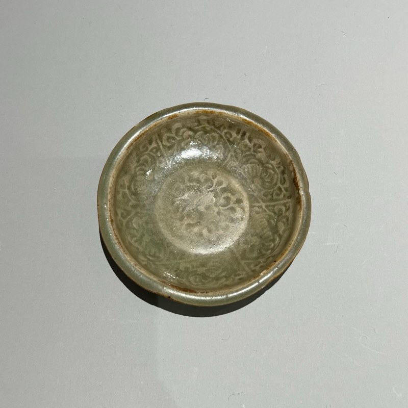 明代 青釉印花碟一对 - 图9