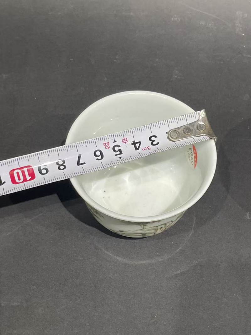 浅绛彩竹石纹杯2只 - 图16