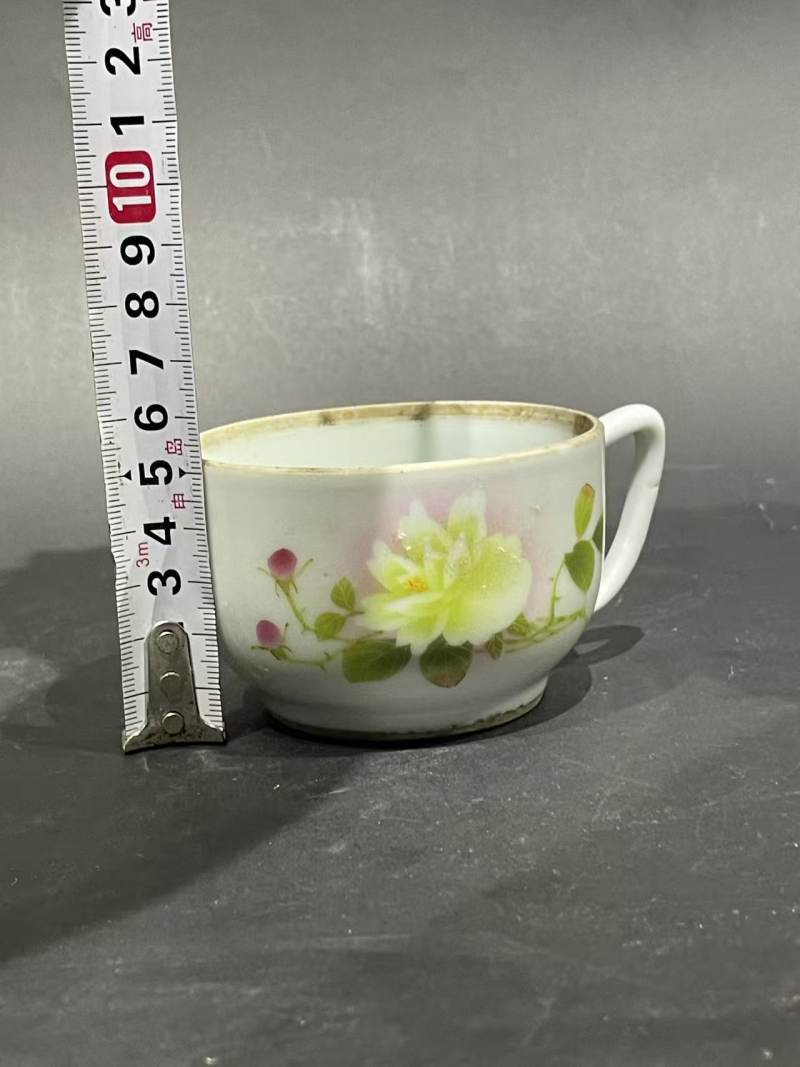 民国刷花把杯 - 图10