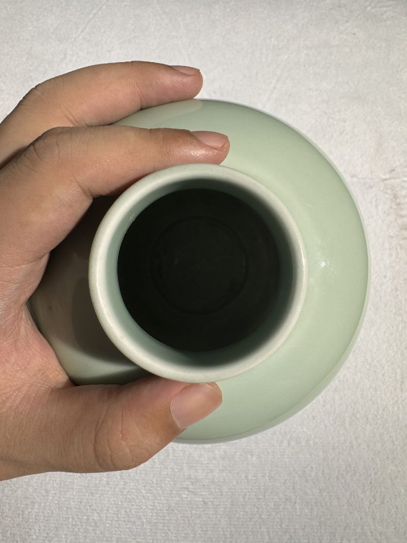 清乾隆 粉青釉茶叶罐 - 图6