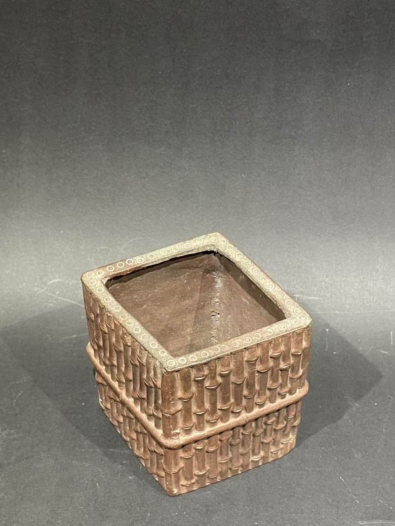 老紫砂笔筒 - 图4
