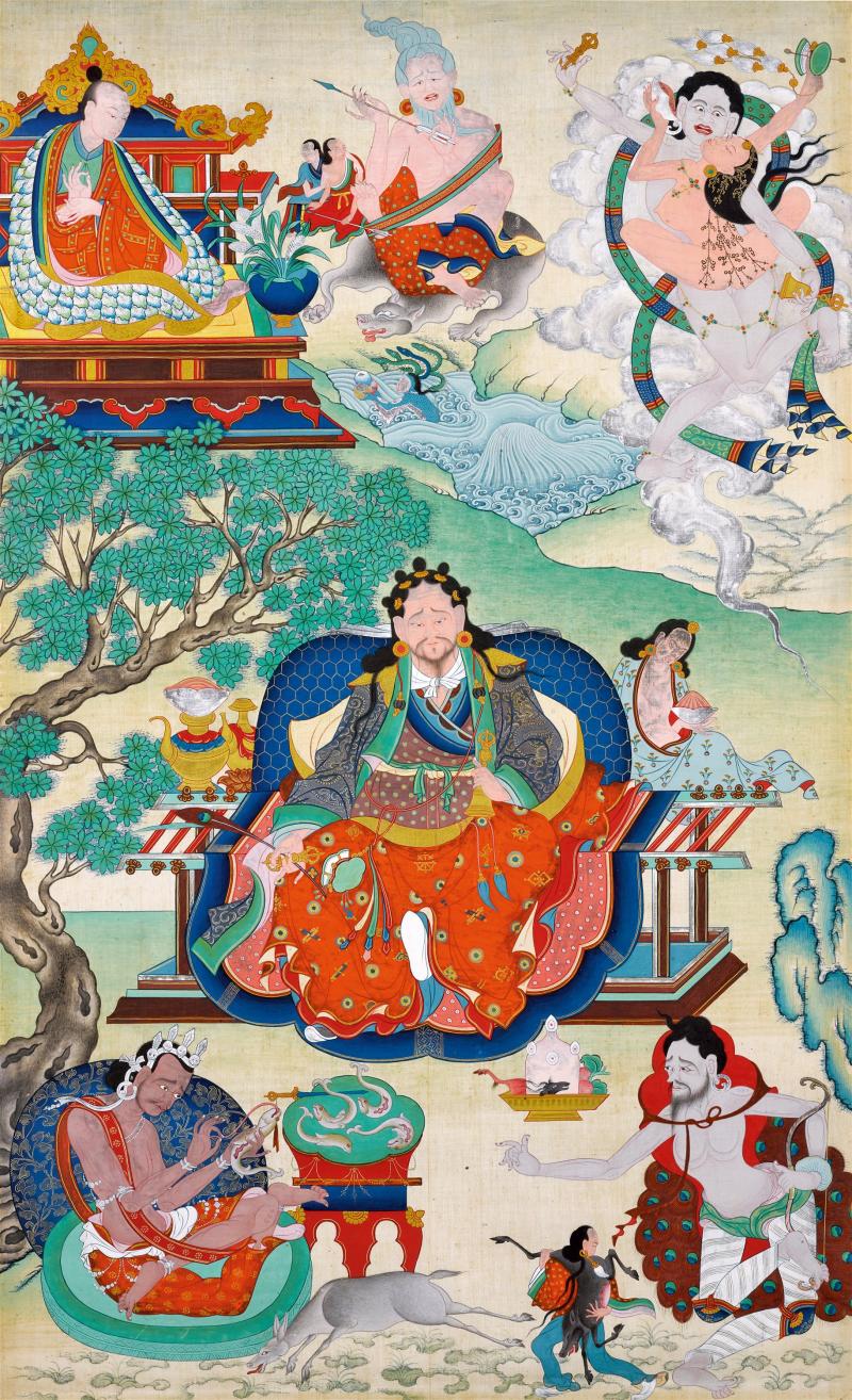 十八世纪 大成就者唐卡