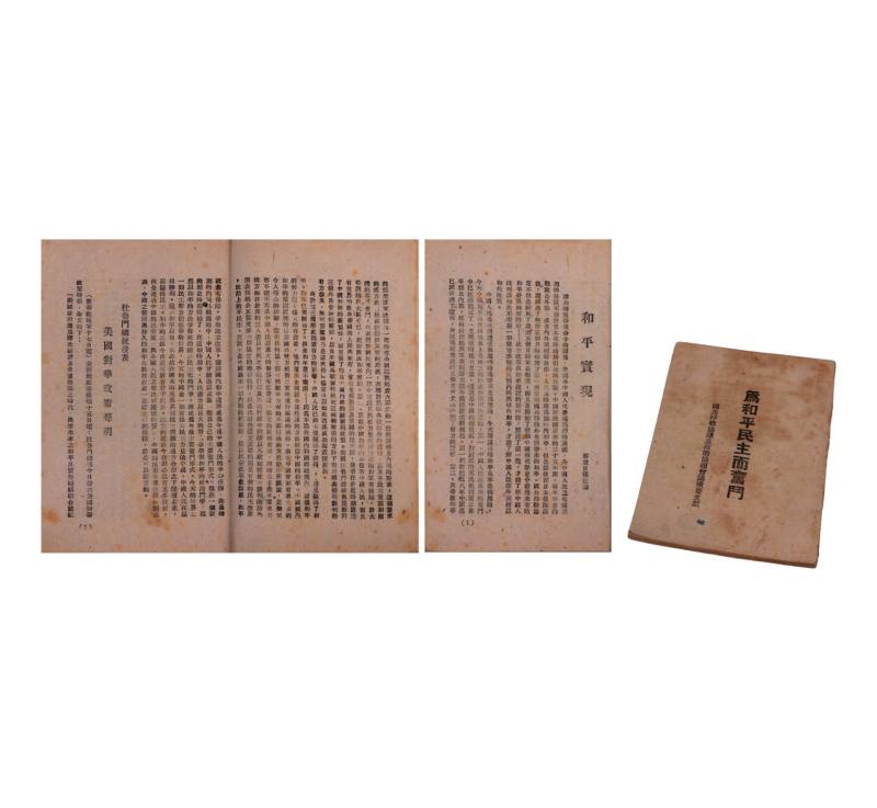    为和平民主而奋斗