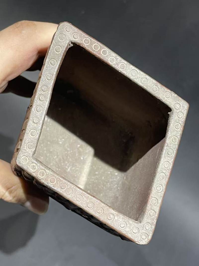 老紫砂笔筒 - 图5