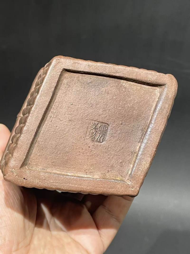 老紫砂笔筒 - 图6