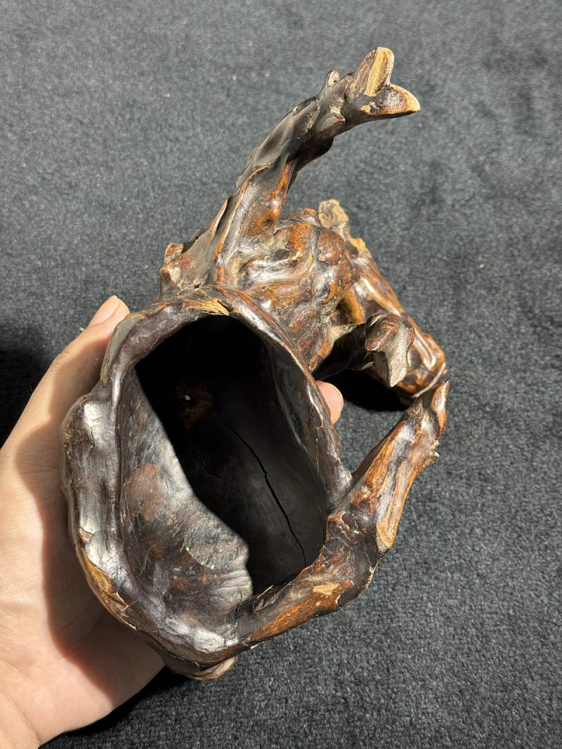 明 沉香雕卧牛摆件 - 图8