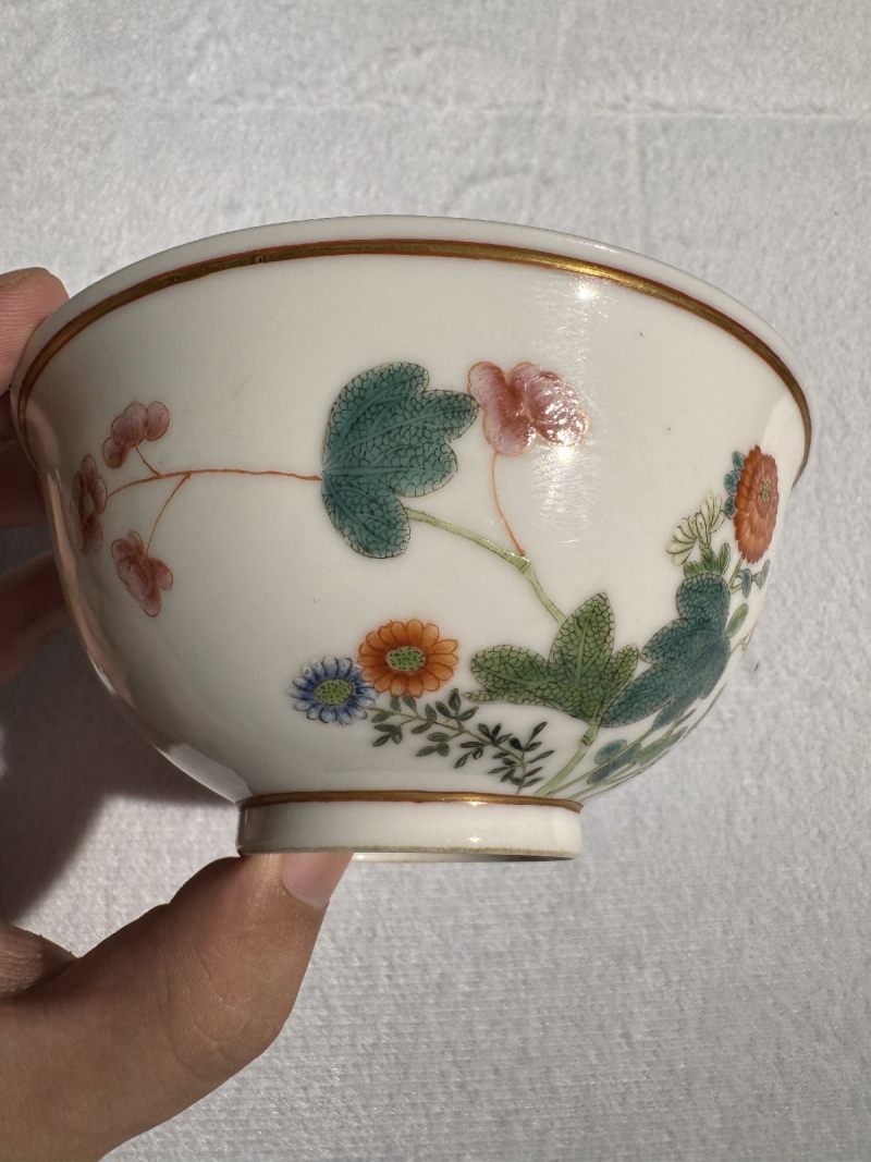 清光绪 粉彩花卉纹小碗 - 图11