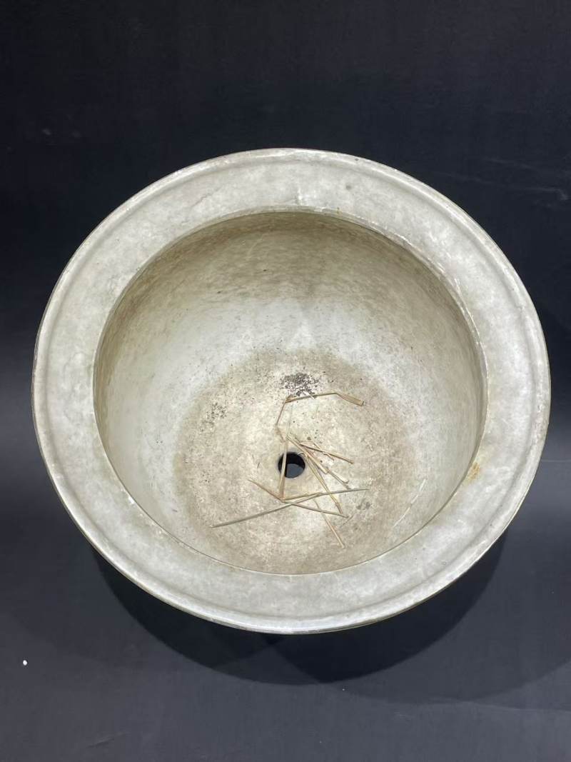解放后粉彩松鹤延年花盆 - 图6