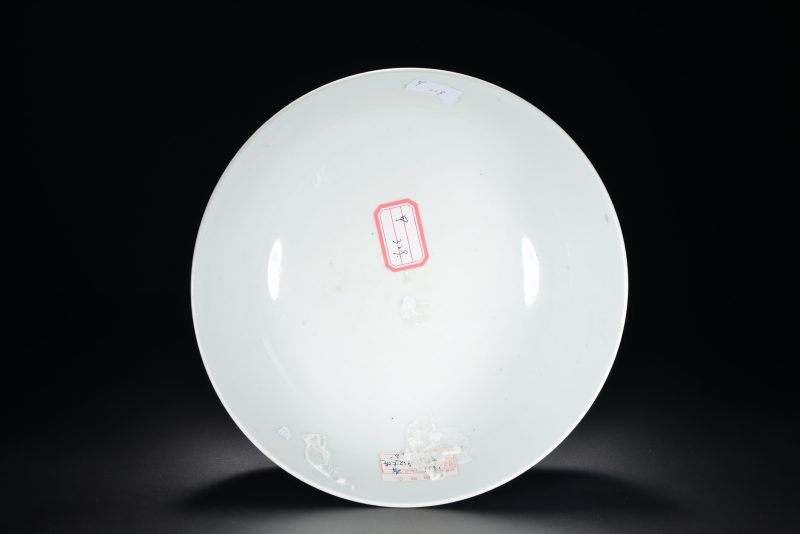 清 青花淡描花卉寿字纹大碗 - 图5