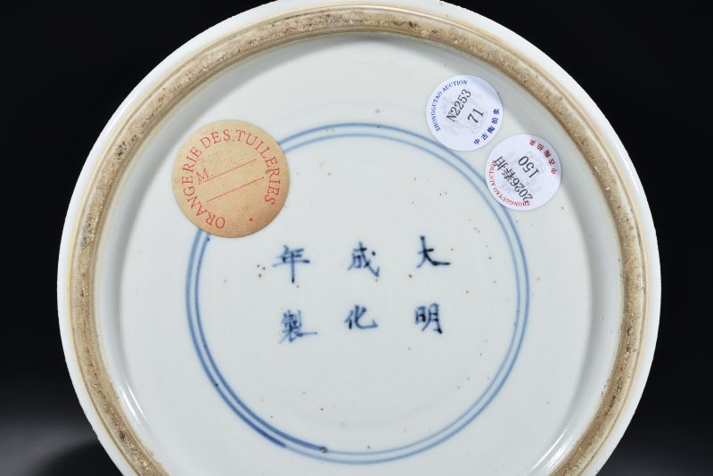 清 青花通景山水纹花觚 - 图7