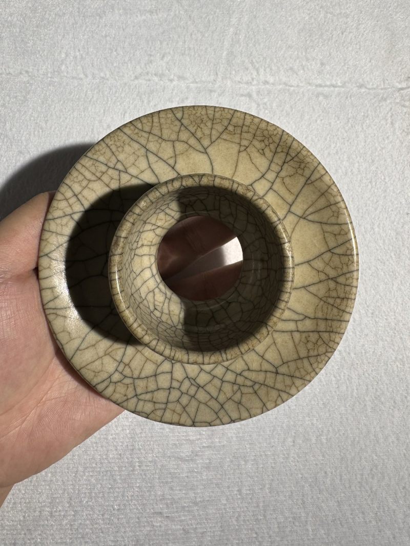 明 哥釉盏托 - 图6