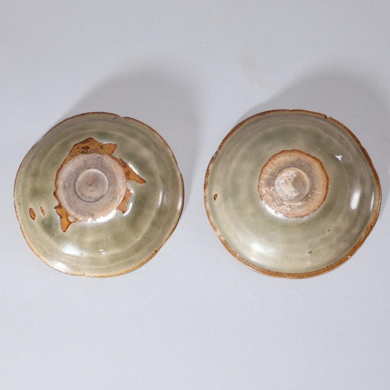 明代 青釉印花碟一对 - 图6