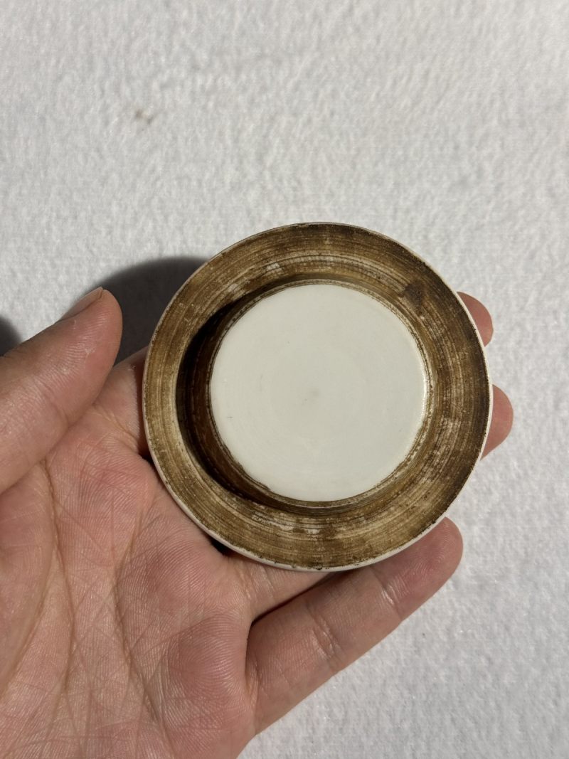 清同治 粉彩癞瓜纹杯粉彩青竹诗文壶 （一组） - 图10