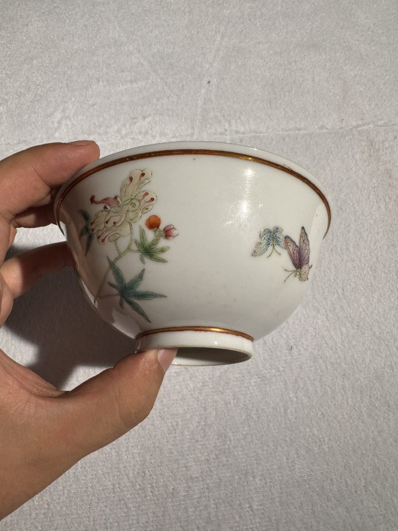 清光绪 粉彩花卉纹小碗 - 图6
