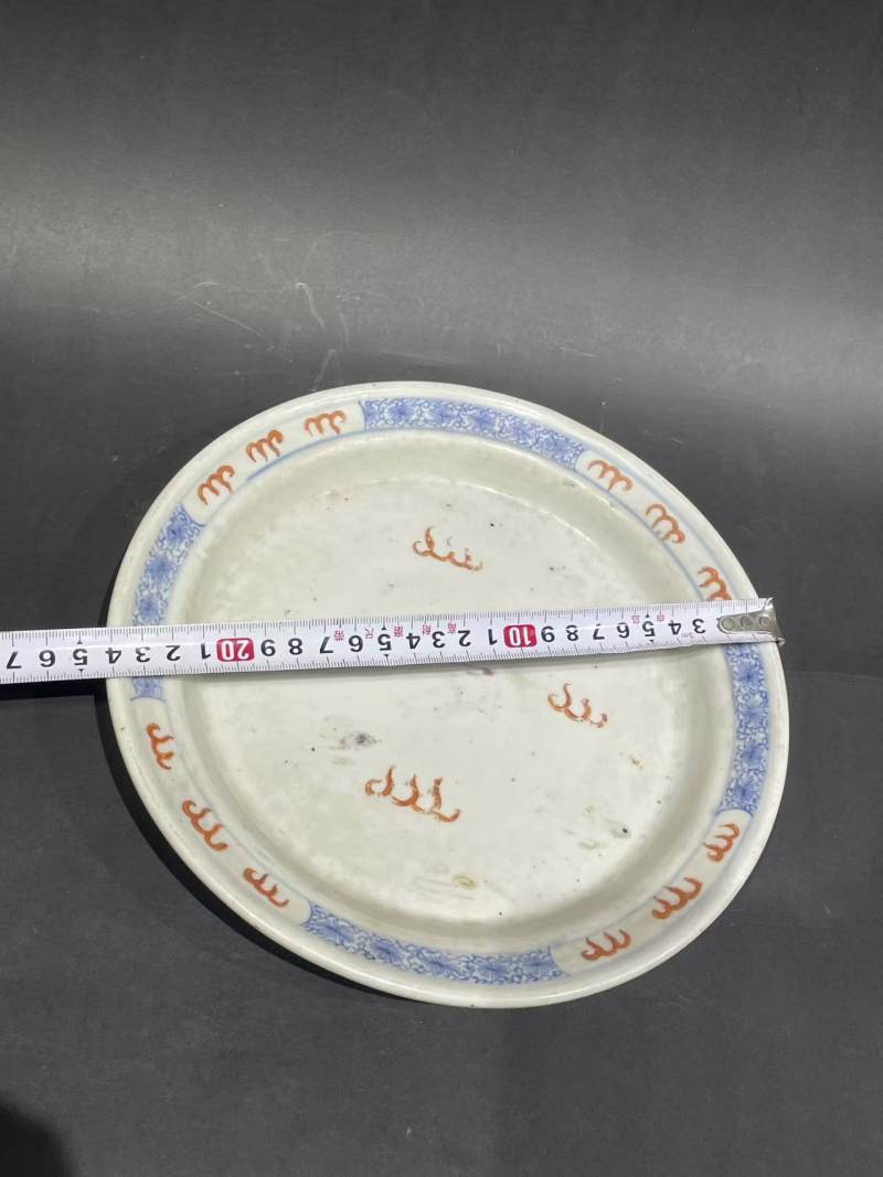 清青花粉彩托盘 - 图10