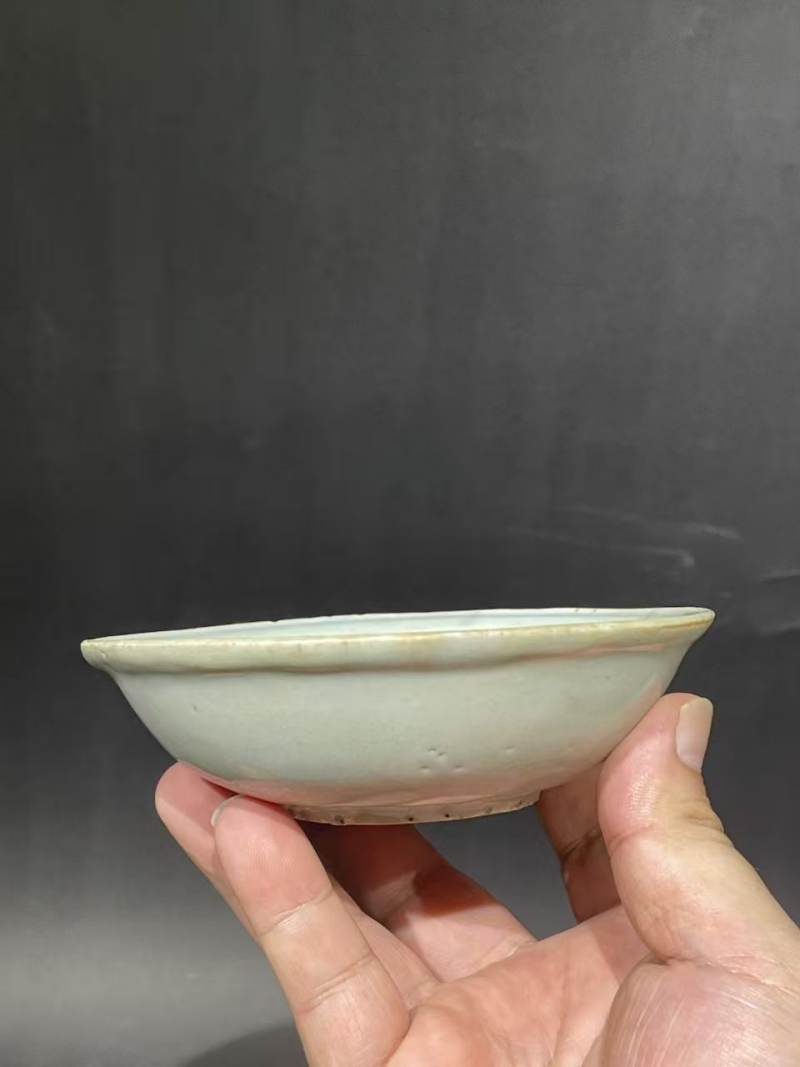 明晚期兰花纹盏 - 图4