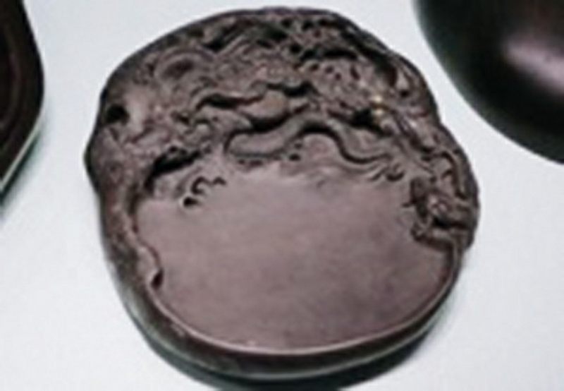 清康熙 臧窑乌金釉素三彩立龙莱菔尊 - 图4