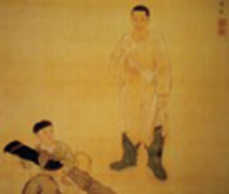 清康熙 臧窑乌金釉素三彩立龙莱菔尊 - 图6